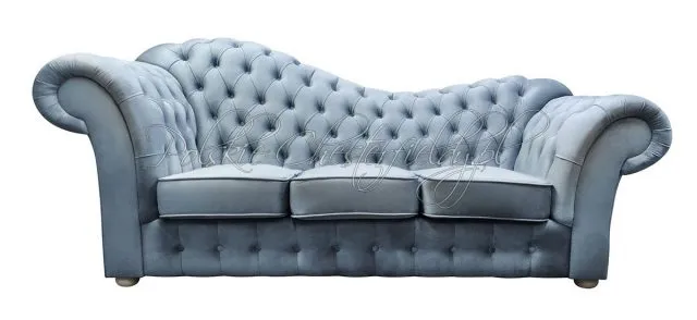 Pikowana sofa chesterfield do salonu